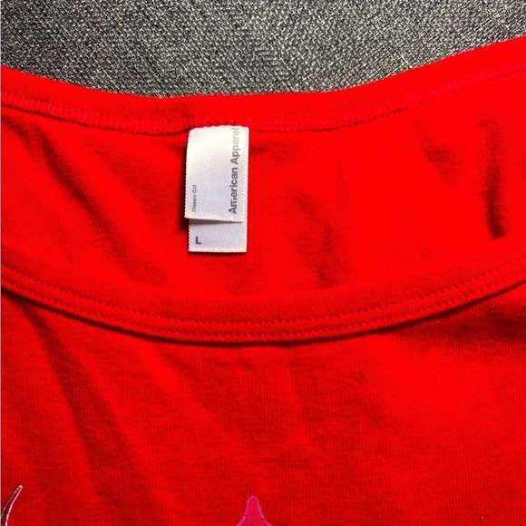 American Apparel Red OCC Floral Tank - Picture 3 of 3